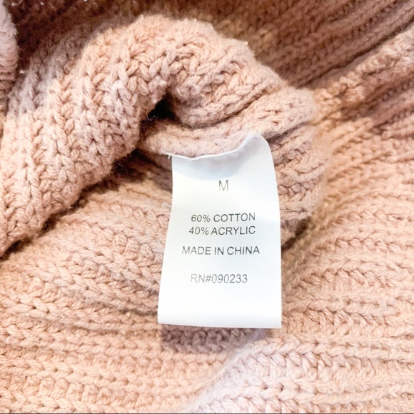 LA Hearts Taupe Boat Neck Laced Sleeve Sweater - Picture 8 of 8